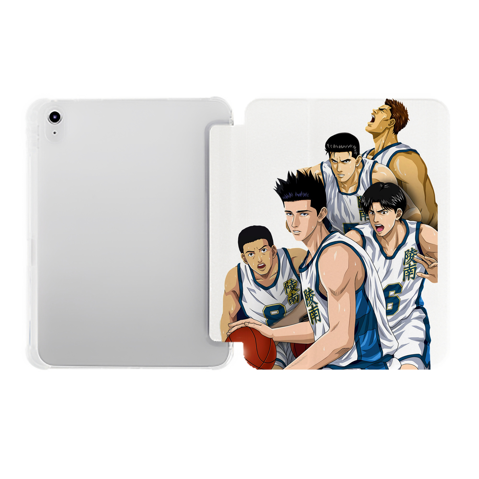 （画像用） SLAM DUNK／スラムダンク IPad ケース ペン収納付き 三つ折りスタンド PUレザー×シリコン 対応機種9.5/10.5/10.9インチ